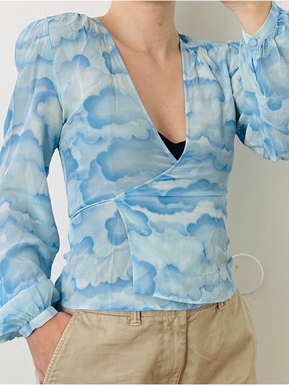 Réalisation Par X Elton John Cloud Wrap Top